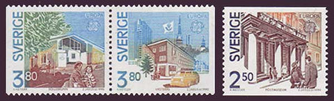 SW1810-121 Sweden Scott # 1810-12 MNH, Europa - Post Offices 1990