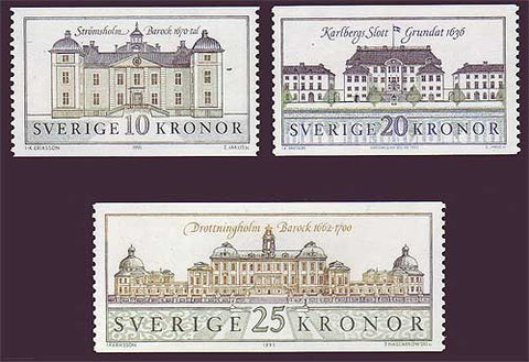SW1874-771 Sweden Scott # 1874-77 MNH, Swedish Palaces 4