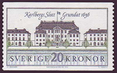SW18761 Sweden Scott # 1876 MNH, Karlberg Castle 1991