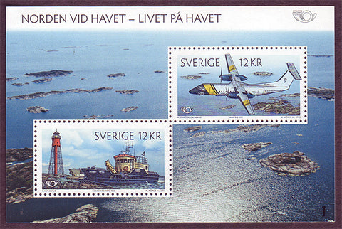 SW2686 Sweden Souvenir Sheet MNH, Life on the Coast - Nordic Issue 2012