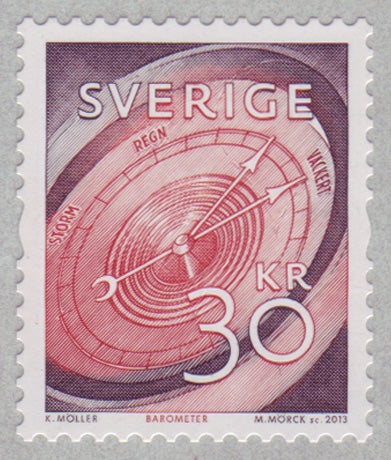 SW2706 Sweden       Scott # 2706 MNH,            Barometer  2013