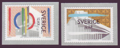 SW2720-21 Sweden    # 2720-21 MNH,         European Cultural Capitals - 2014