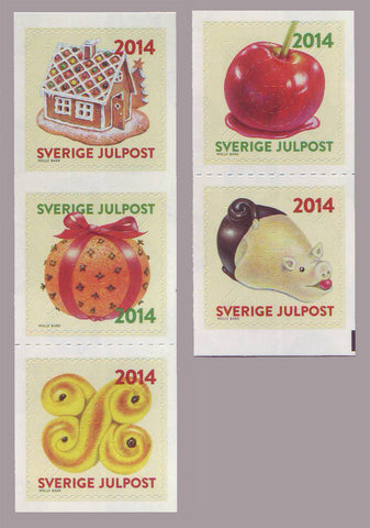 SW2738-39 Sweden        # 2738-39 MNH,            Christmas Sweets - 2014