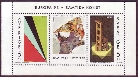 SW2019a1 Sweden booklet  MNH,  Contemporary Art - Europa 1993