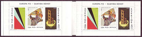 SW2019d1 Sweden booklet      Scott # 2019d /     Facit H437,       Contemporary Art 1993