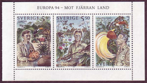 SW2090a1 Sweden booklet MNH,  Swedish Explorers - Europa 1994