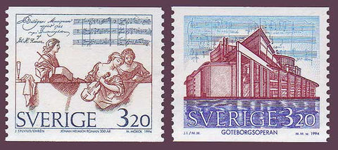 SW2093-941 Sweden Scott # 2093-94 MNH, Gothenburg Opera - 1994