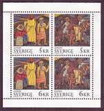 SW2119a1 Sweden booklet MNH,  Wood Sculptures by Bror Hjorth - Europa 1995