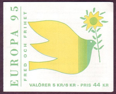 SW2119a1 Sweden booklet MNH,  Wood Sculptures by Bror Hjorth - Europa 1995