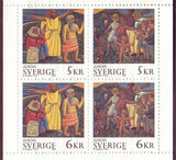 SW2119a Sweden booklet       Scott # 2119a /     Facit H457,    Europa - Wood Sculptures 2005