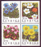 SW2121a Sweden booklet MNH, Mountain Flowers - 1995