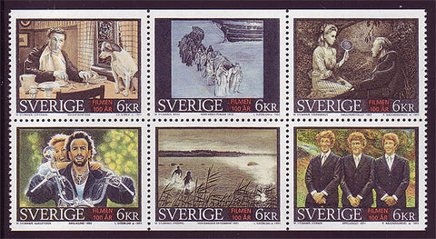 SW2143a1 Sweden booklet MNH,  100 Years of Cinema - 1995