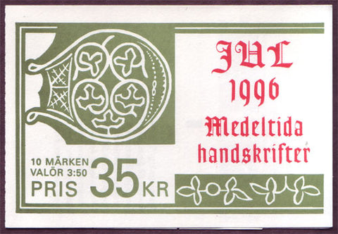 SW2202a Sweden booklet MNH,  Christmas 1996
