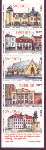 SW2273a Sweden booklet MNH,     Public Buildings - 1998
