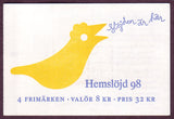 SW2278a Sweden booklet MNH     Handicrafts - 1998