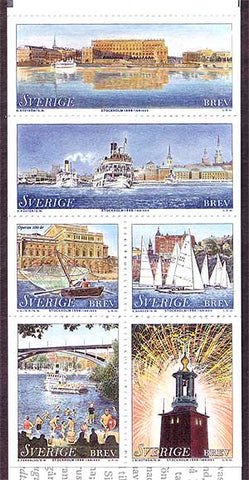 SW2286a Sweden booklet MNH,    Stockholm, The Town On The Water - 1998