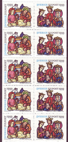 SW2362a  Sweden booklet MNH,      Christmas 1999 - Stained Glass