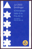 SW2403c Sweden booklet MNH,      Christmas 2000 - Snowflakes