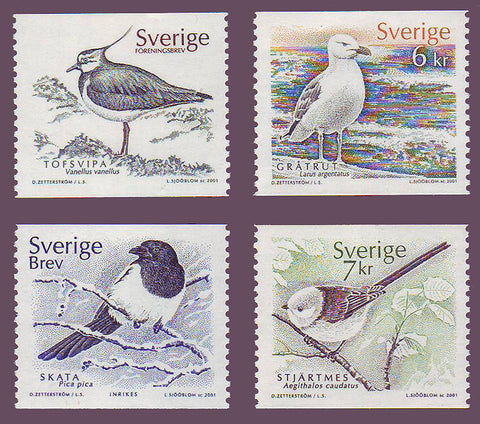 SW2409-121 Sweden Scott # 2409-12 MNH, Birds - 2001