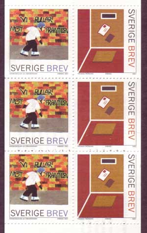 SW2422 Sweden booket MNH,      "To and From" -  Stamp Design Winners 2001