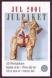 SW2424 Sweden booklet MNH,       Christmas Tree Ornaments 2001
