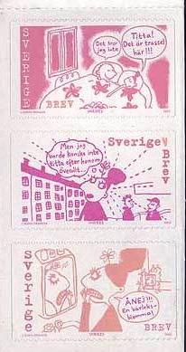 SW24291 Sweden booklet MNH,  "Love and Miss Terrified" Comic Strip 2002