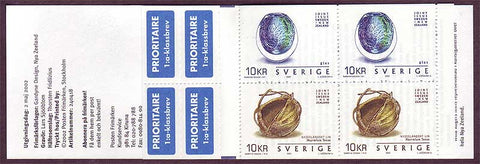 SW2440c Sweden booklet MNH,      Art from Sweden and New Zealand - 2002
