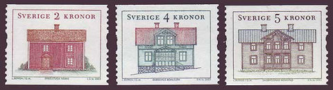SW2457-591 Sweden Scott # 2457-59 MNH,  Regional Houses - 2003