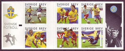 SW2482 Sweden booklet pane MNH, Swedish Football 2004
