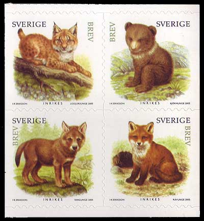 SW25181 Sweden Scott # 2518 MNH, Juvenile Wild Animals 2005