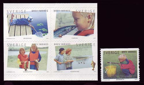 SW2562-631 Sweden # 2562-63 MNH,  Children Fishing 2007