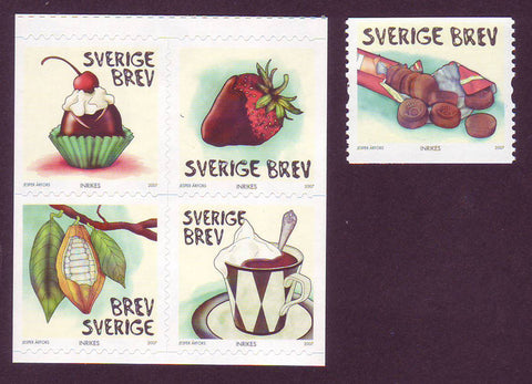 SW2566-67 Sweden # 2566-67 MNH,   Chocolate 2007