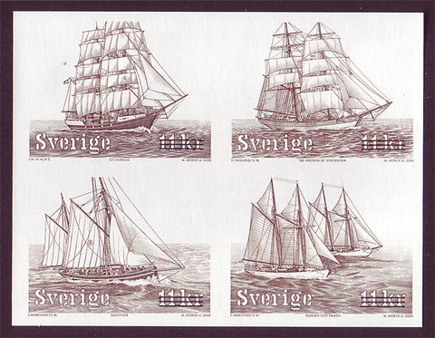 SW2593BP Sweden proof print 2008 - Sailing Ships