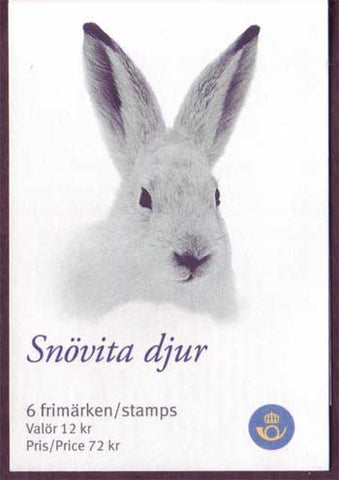 SW2625d Sweden booklet # 2625 MNH,  Animals in White - Christmas 2009