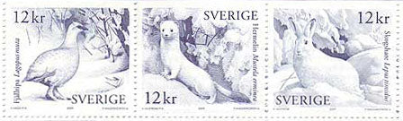 SW2625d Sweden booklet # 2625 MNH,  Animals in White - Christmas 2009