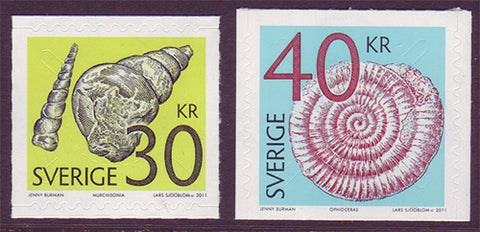 SW2650-511 Sweden       # 2650-51 VF Used,          Fossils 2011