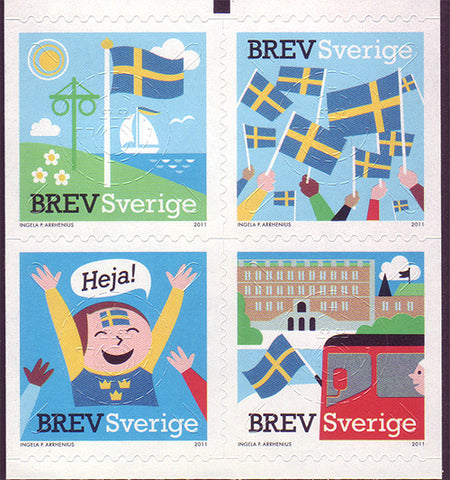 SW26541 Sweden       # 2654 MNH,            Flag of Sweden 2011