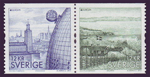 SW2674 Sweden      # 2674 MNH,     Tourist Attractions - Europa 2012