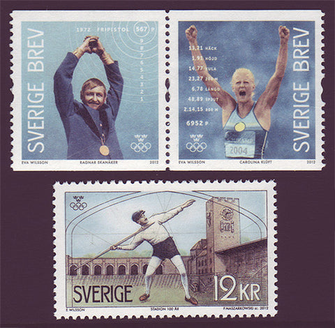 SW2688-891 Sweden   # 2688-89 MNH,            Olympic Gold Medalists 2012