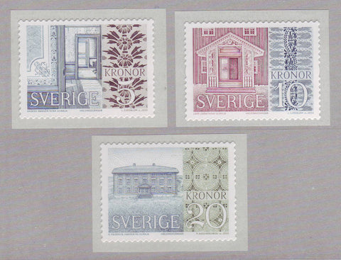 SW2740-41 Sweden Scott # 2749-50, Decorated Farmhouses.  -  2015