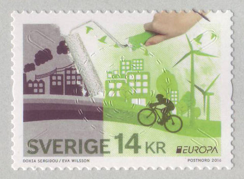 SW2766 Sweden Scott # 2766, Think Green Issue - Europa 2016