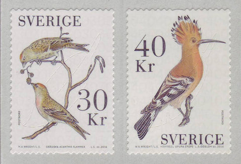 SW2780-81 Sweden Scott # 2780-81, Birds - 2016