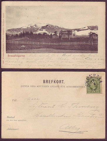 SW5068PH Sweden postcard, Snasahogarne, ca. 1905