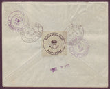 SW5135PH Sweden  Registered letter to USA 1945