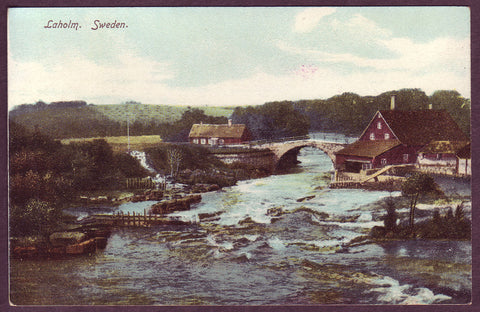SW6039a Sweden postcard,  Laholm ca.1905