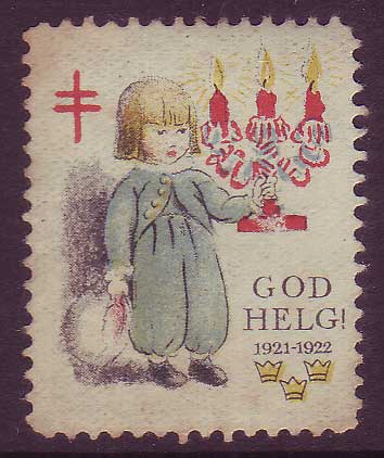 SW8021 Sweden  Christmas seal 1921