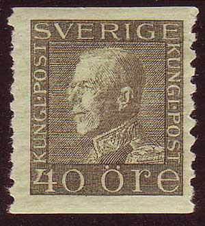 SW01831PE Scott # 183 var VF MNH**.  King Gustaf V 1921-36