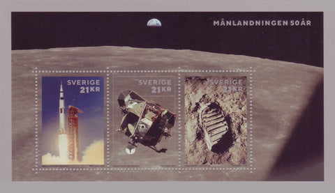 SW2922 Sweden, 50th Anniversary of the Moon Landing 2019