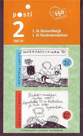 FI12681 Finland Stamp # 1268 MNH, Family Life Cartoons 2006
